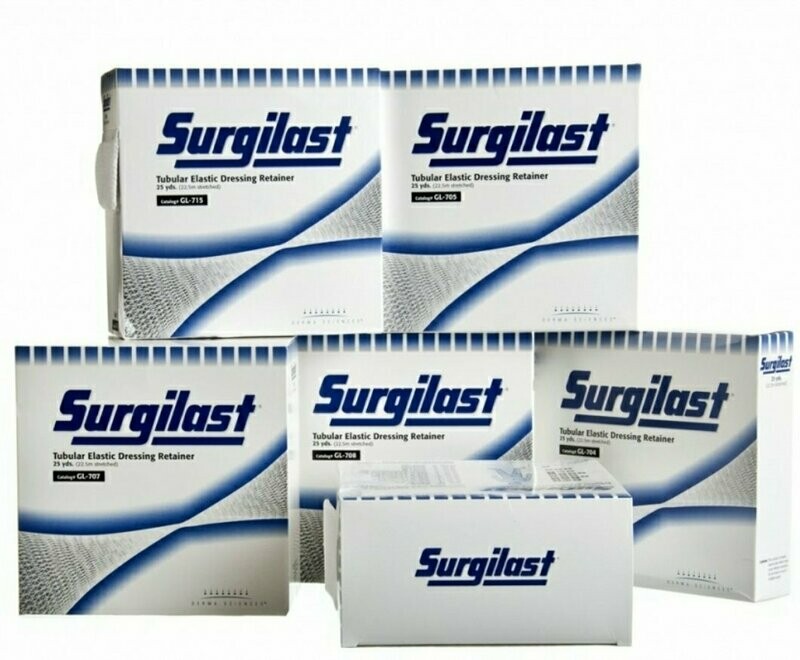 SURGILAST ELASTIC TUBULAR RETENTION BANDAGE (YD: 1 UNSTRETCHED YD) BX: 25 STRETCHED (6 UNSTRETCHED) YD)