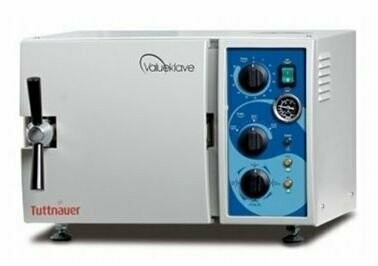 TUTTNAUER AUTOCLAVE MANUAL VALUCLAVE CHAMBER: 7 X 12 - 16MIN COLD - 11 MIN HOT 120V