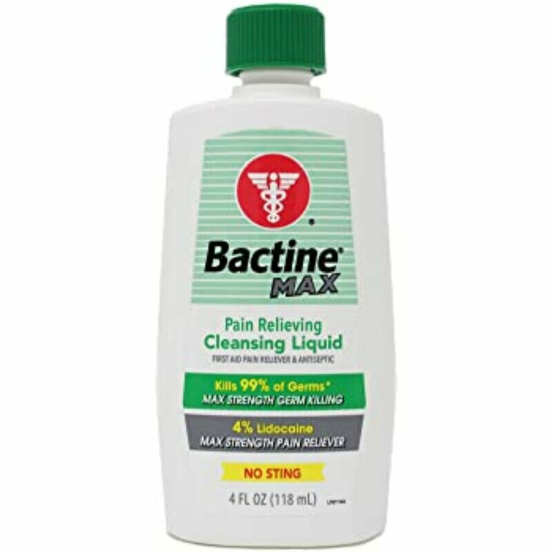 BACTINE MAX WITH 4% LIDOCAINE 4 OZ