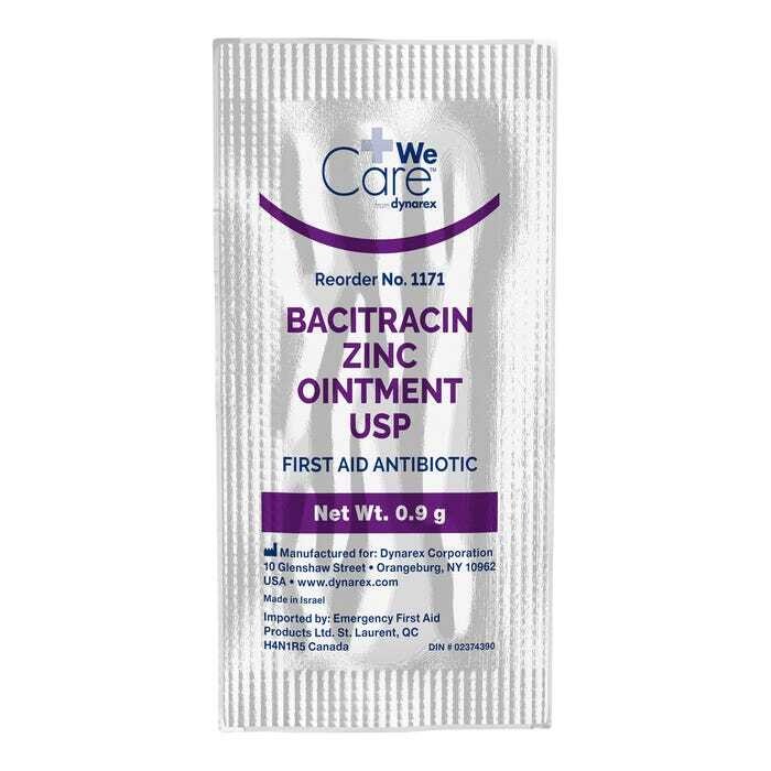 DYNAREX BACITRACIN OINTMENT .9 GM FOILPACK 144/BX 12BX/CS