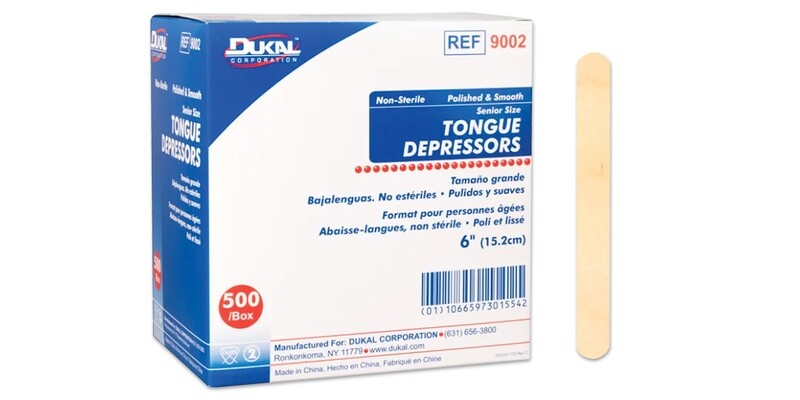 DUKAL TONGUE DEPRESSOR ADULT STERILE 100/BX 10BX/CS