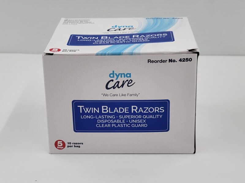 DYNAREX DOUBLE EDGED RAZOR BLUE BX50