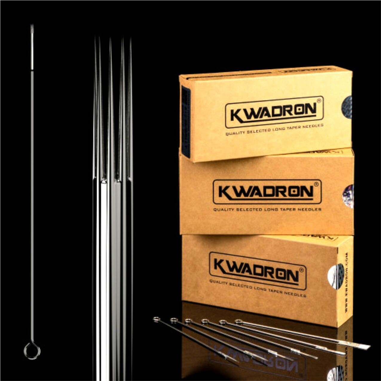 KWADRON #12 QUALITY TATTOO NEEDLE ON BAR ROUND SHADER BX50 SELECT SIZE, SIZE: 5 ROUND SHADER