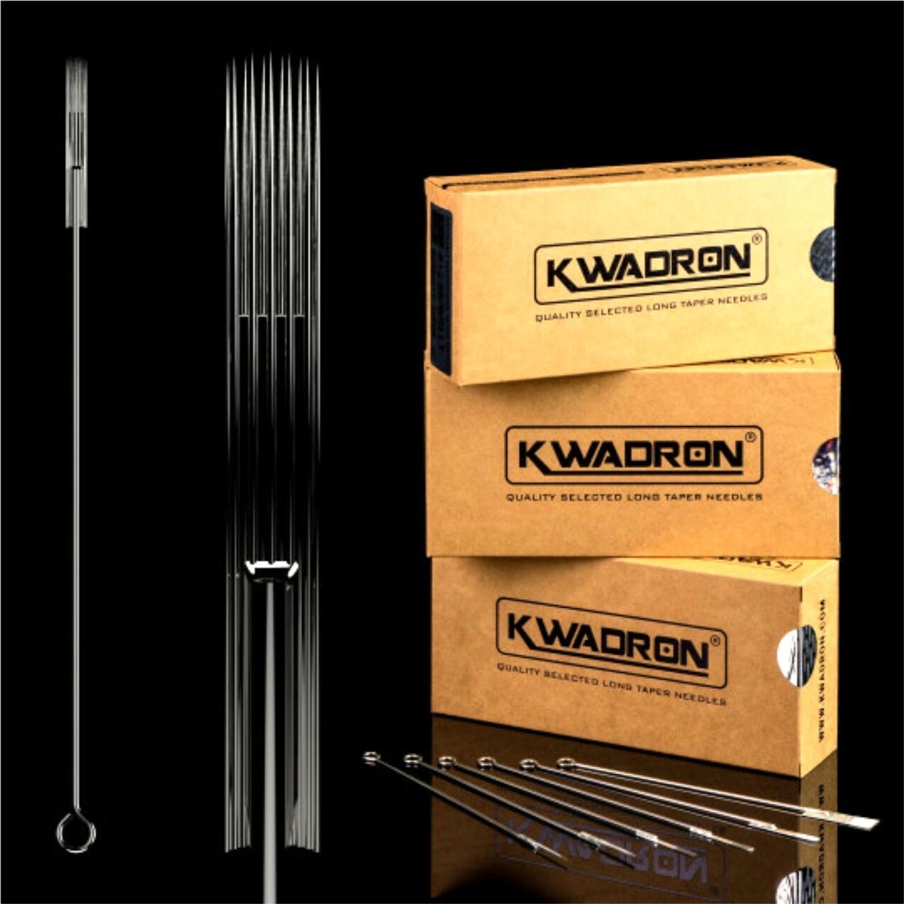 KWADRON #12 QUALITY TATTOO NEEDLE ON BAR CURVED SOFT EDGE MAG BX50 SELECT SIZE, SIZE: 5 SOFT EDGE MAG