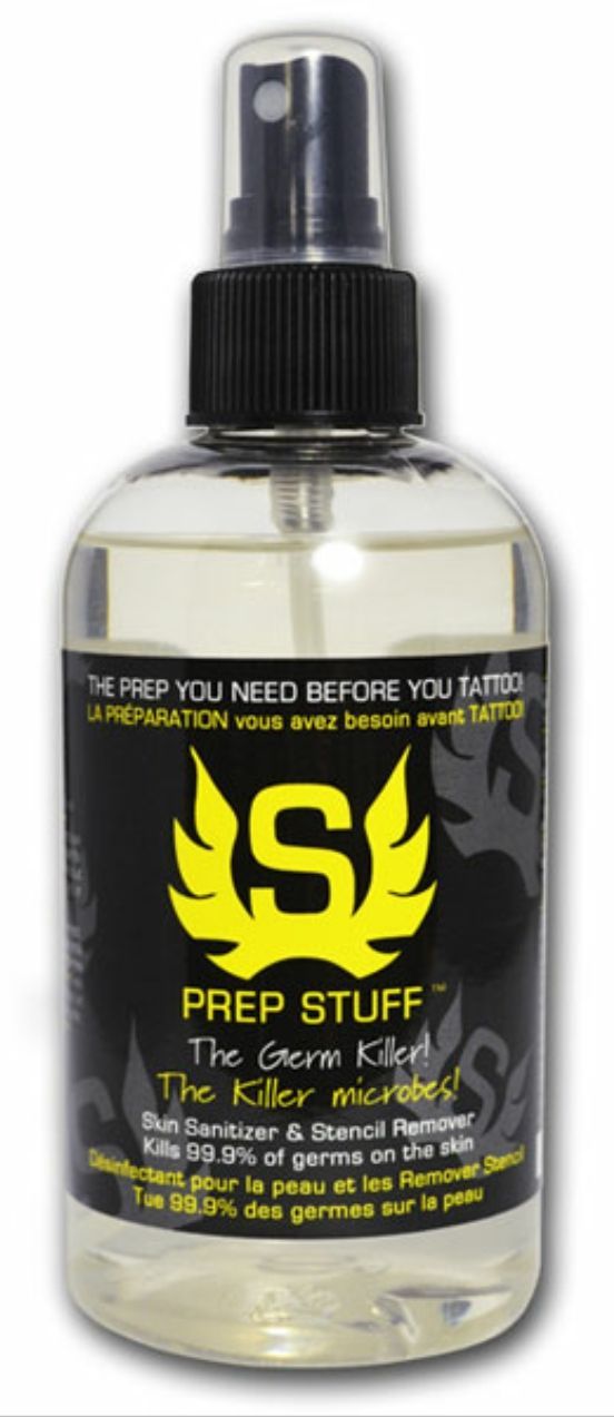 PREP STUFF SKIN SANITIZER AND STENCIL REMOVER 8 OZ