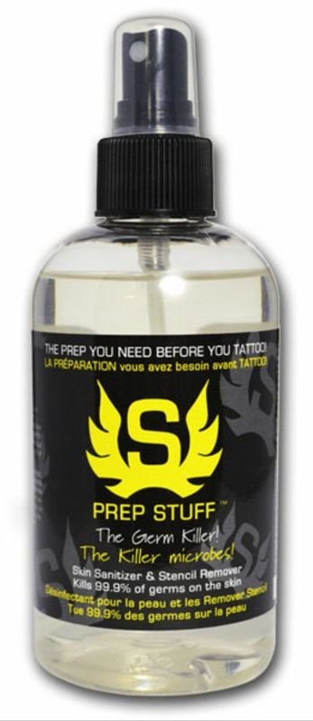 PREP STUFF SKIN SANITIZER AND STENCIL REMOVER 8 OZ