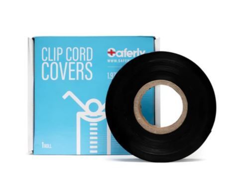 SAFERLY CLIP CHORD COVER ROLL 2" X 90 FEET - COLOR: BLACK