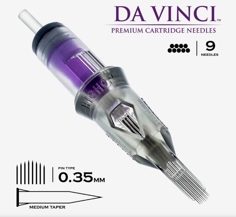 BISHOP DAVINCI CARTRIDGE V2 REGULAR (12) CURVED MAG  - MEDIUM TAPER 20/BX