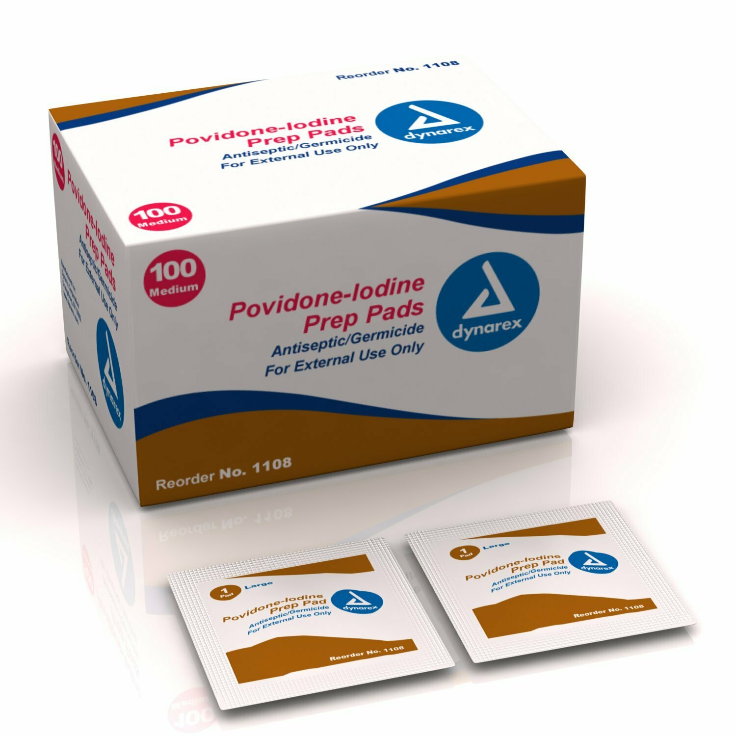 DYNAREX POVIDONE IODINE PREP PAD 1000/CS DYNAREX POVIDONE IODINE PREP PAD 1000/CS