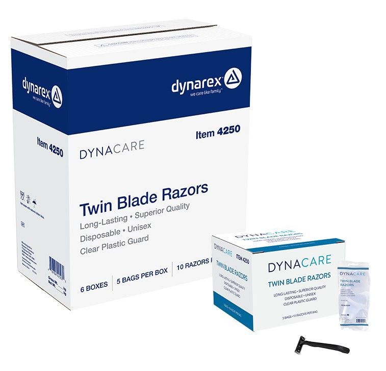 DYNAREX DOUBLE EDGED RAZOR BLUE BX50 DYNAREX DOUBLE EDGED RAZOR BLUE BX50