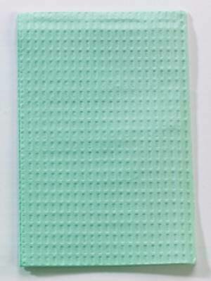 TIDI PRODUCTS POLYBACKED 3 PLY PROFESSIONAL TOWEL 2 PLY PAPER 1 PLY POLY 13X18 500/CS GREEN