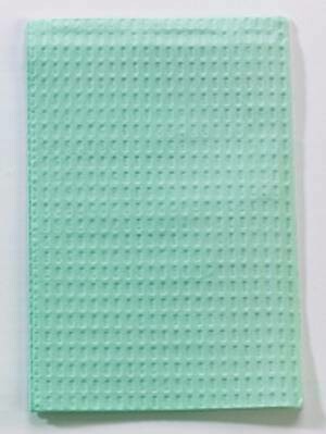 TIDI PRODUCTS POLYBACKED 3 PLY PROFESSIONAL TOWEL 2 PLY PAPER 1 PLY POLY 13X18 500/CS GREEN