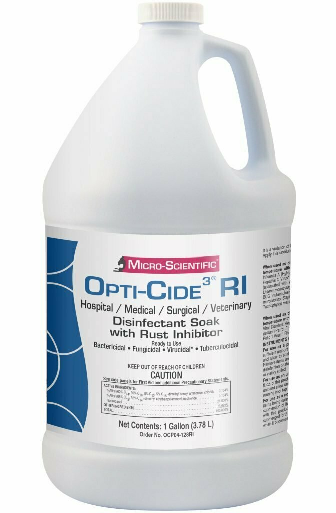 OPTICIDE 3 DISINFECTANT W/RUST INHIBITOR GALLON OPTICIDE 3 DISINFECTANT W/RUST INHIBITOR GALLON