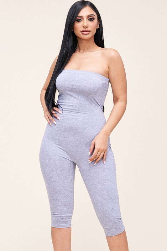 strapless HEATHER GREY