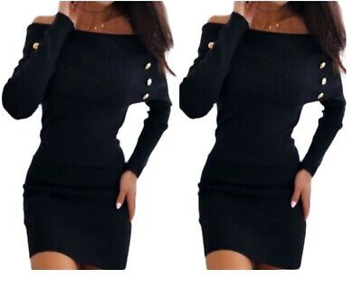 Dress solid black.