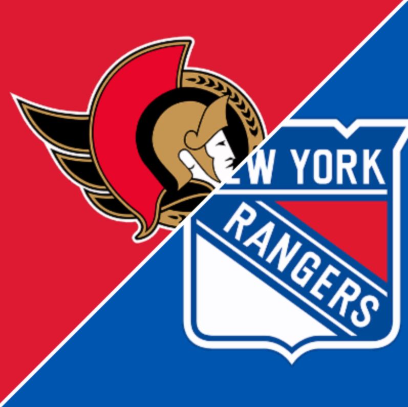 NYR vs Sens Thursday Dec 4 @7 PM