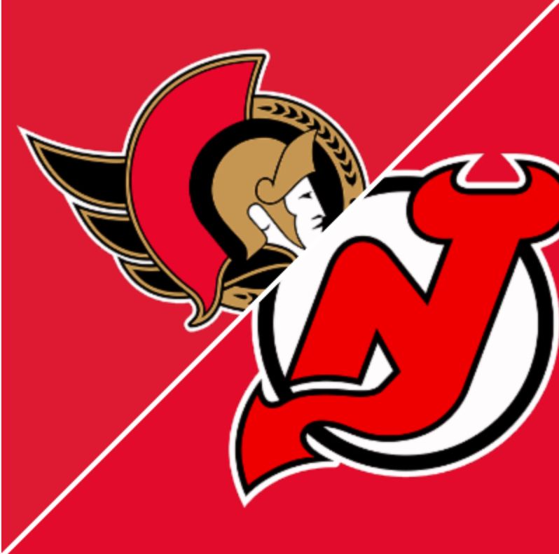 NJ Devils vs Sens Tuesday Dec 9 @7 PM