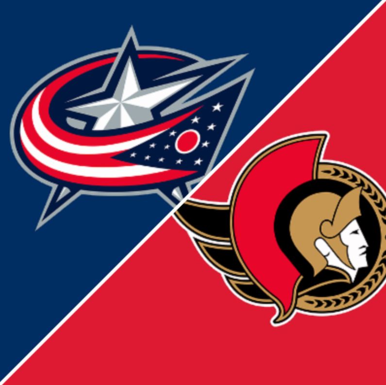 Columbus Blue Jacket vs Sens Monday Dec 29 @7 PM