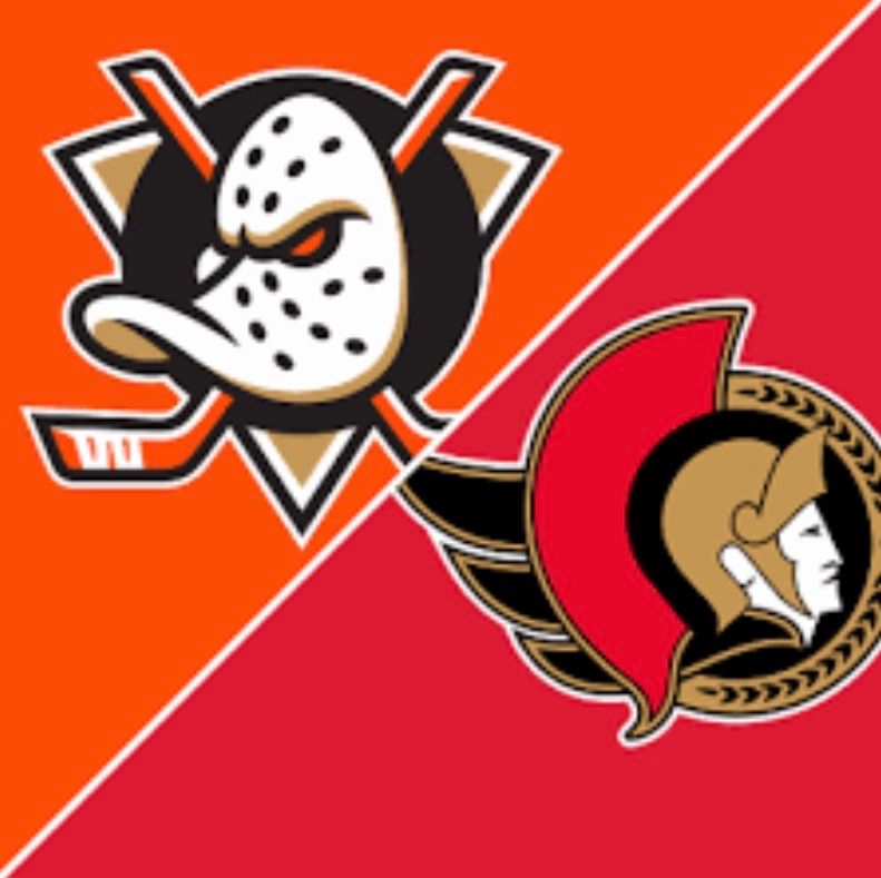 Ducks vs Sens Wednesday March 14th @1:00pm