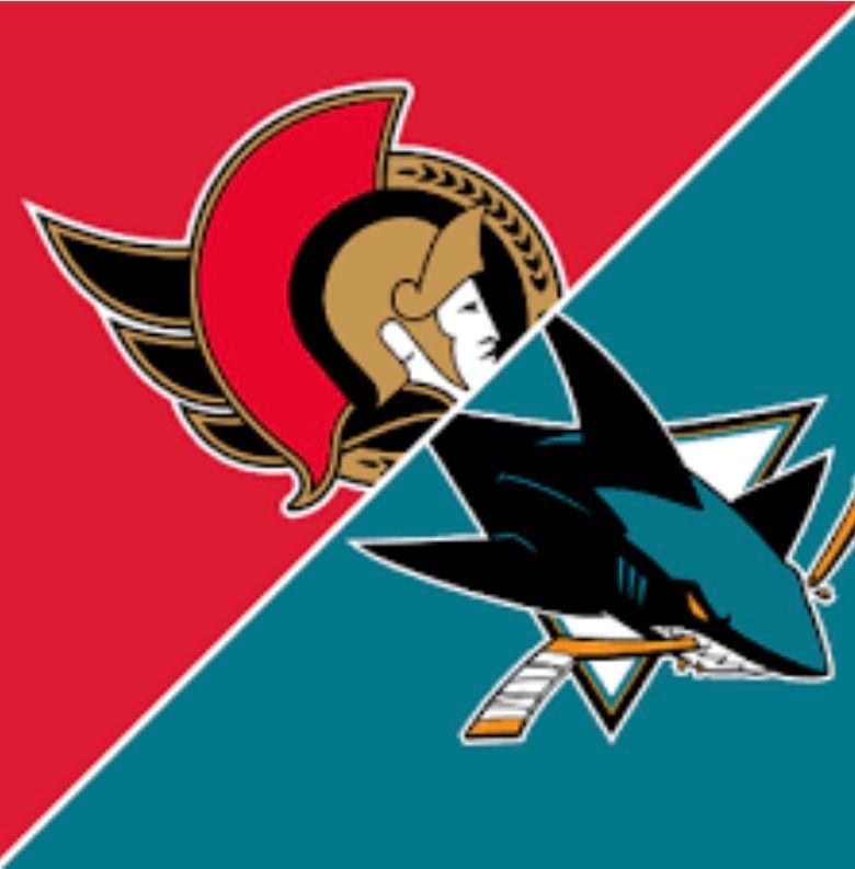 Sharks vs Sens Wednesday March 15th @5:00pm