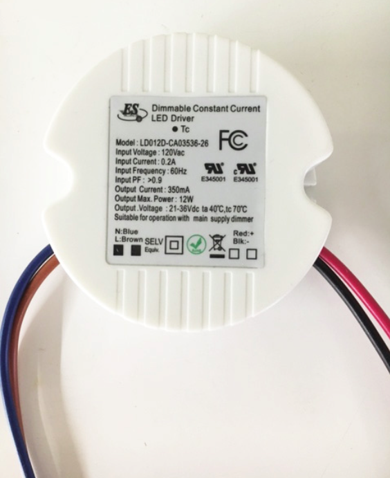 12W CONSTANT CURRENT DIMMABLE DRIVER