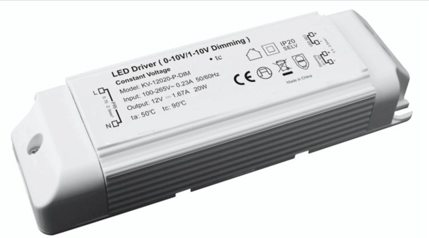 DIMMABLE DRIVER - 36V/10W - 0/1-10V CONSTANT VOLTAGE - IP20 RATED