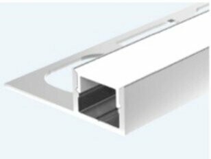 ALUMINUM PROFILE WITH FLANGE - RECESS IN 10MM TILE OR MARBLE1