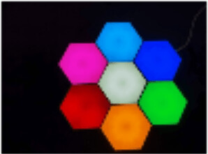 MODULAR HEXAGON LIGHT WITH REMOTE CONTROL
