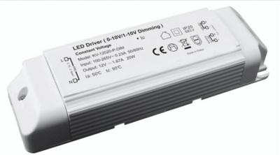 DIMMABLE DRIVER - 48V/10W - 0/1-10V CONSTANT VOLTAGE - IP20 RATED