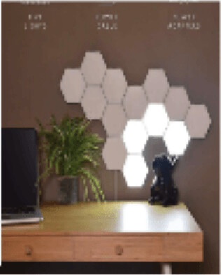 MODULAR SINGLE COLOR HEXAGON LIGHT WITH TOUCH SENSOR