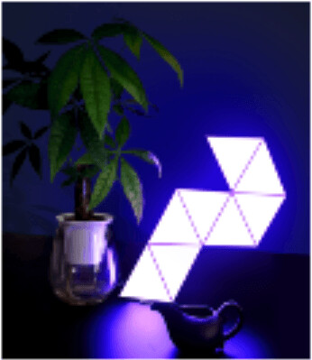 MODULAR TRIANGLE LIGHT WITH REMOTE CONTROL & TOUCH SENSOR
