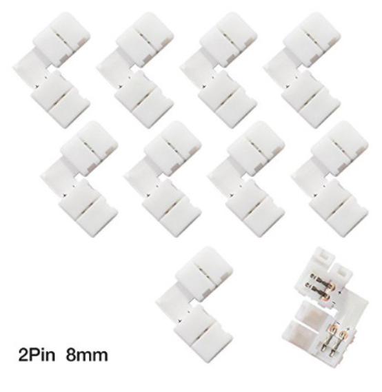 SOLDERLESS L CONNECTOR - 8MM -3528 & 2835 TAPES