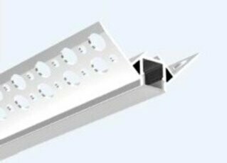 OUTSIDE CORNER SHEETROCK FIXTURE - 0.37" (W)