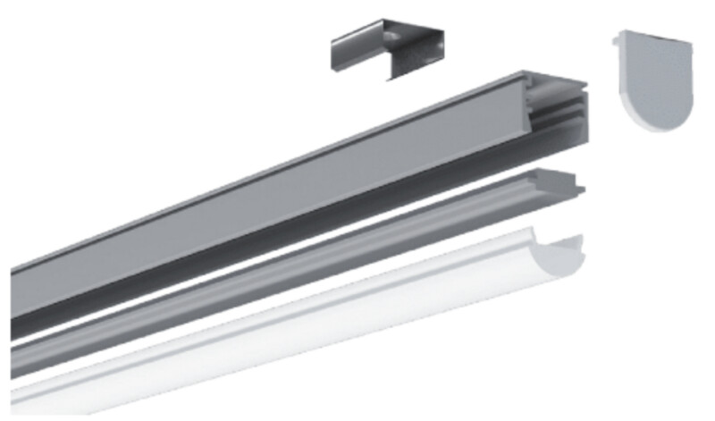 ALUMINIUM EXTRUSION LP-1612H Adjustable Beam Spread Lens & Fixture