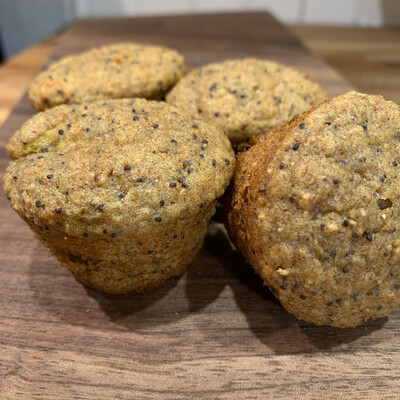 Minis muffins au citron & graines de pavot