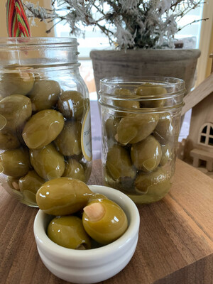Les olives farcies à l'ail