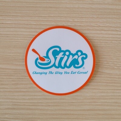 Orange Circle Stir's Sticker