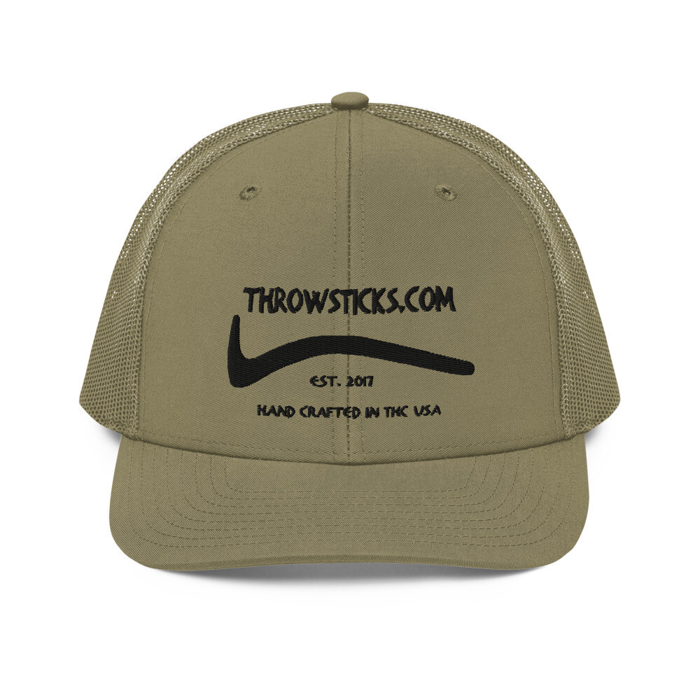 Throwsticks Mesh Back Trucker Cap (Tan)