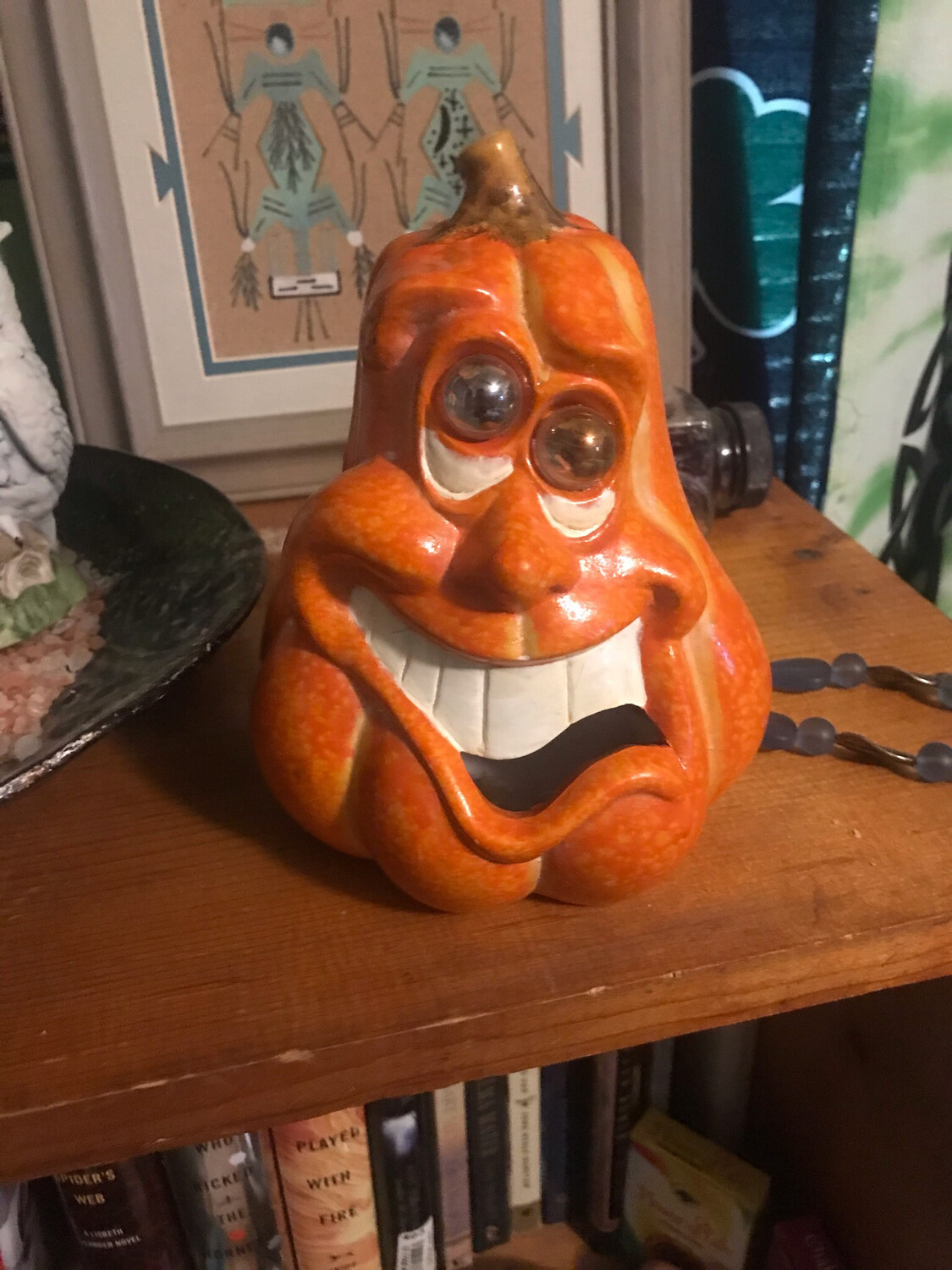 Ceramic Pumpkin Holder