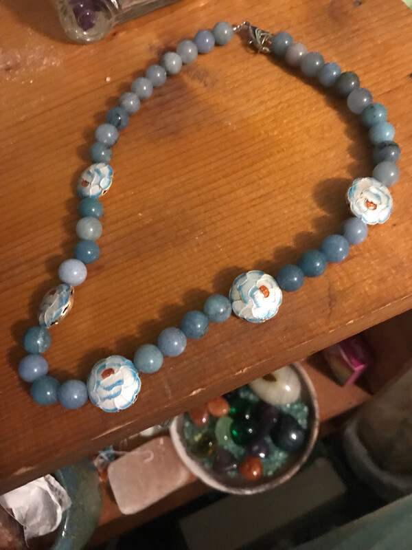 Stone Necklace aquamarine?