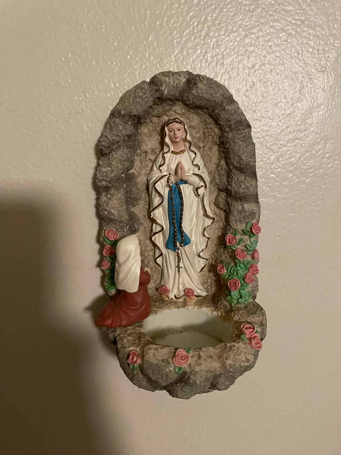 Mother Mary Candle Wall Holder