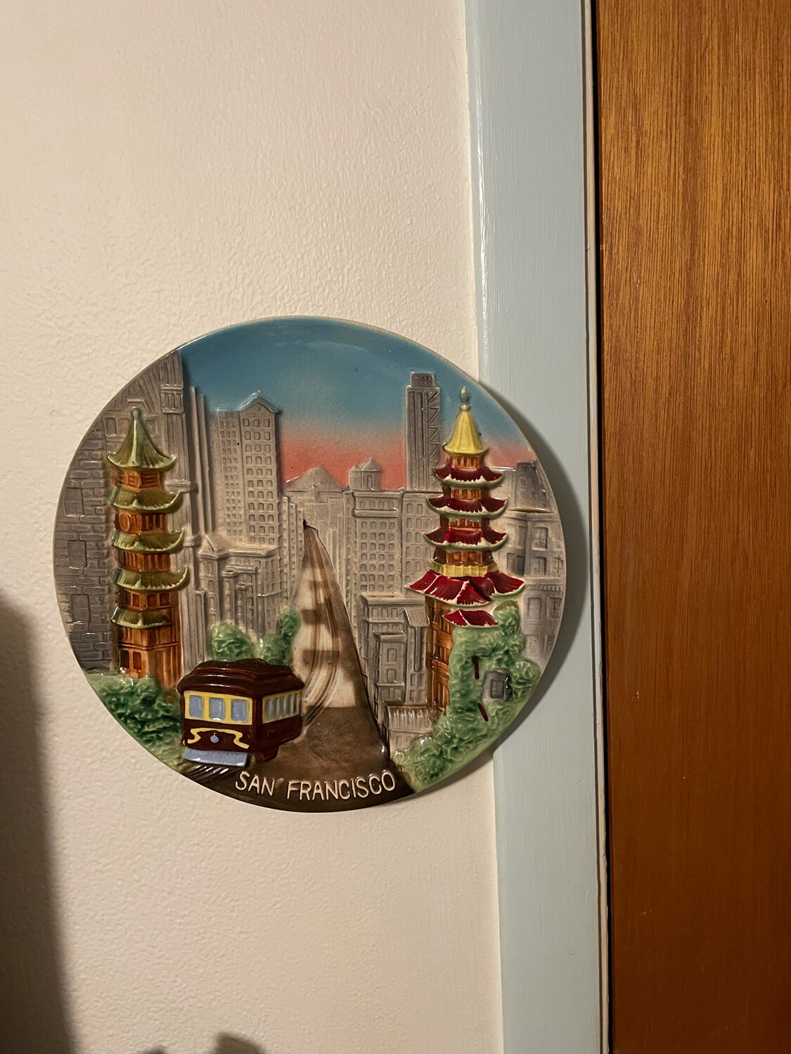 Decorative San Francisco plate