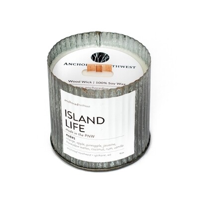 Island Life Rustic Vintage Candle by Anchored Northwest