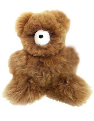 Alpaca Stuffed Bear (Brown) by Shupaca