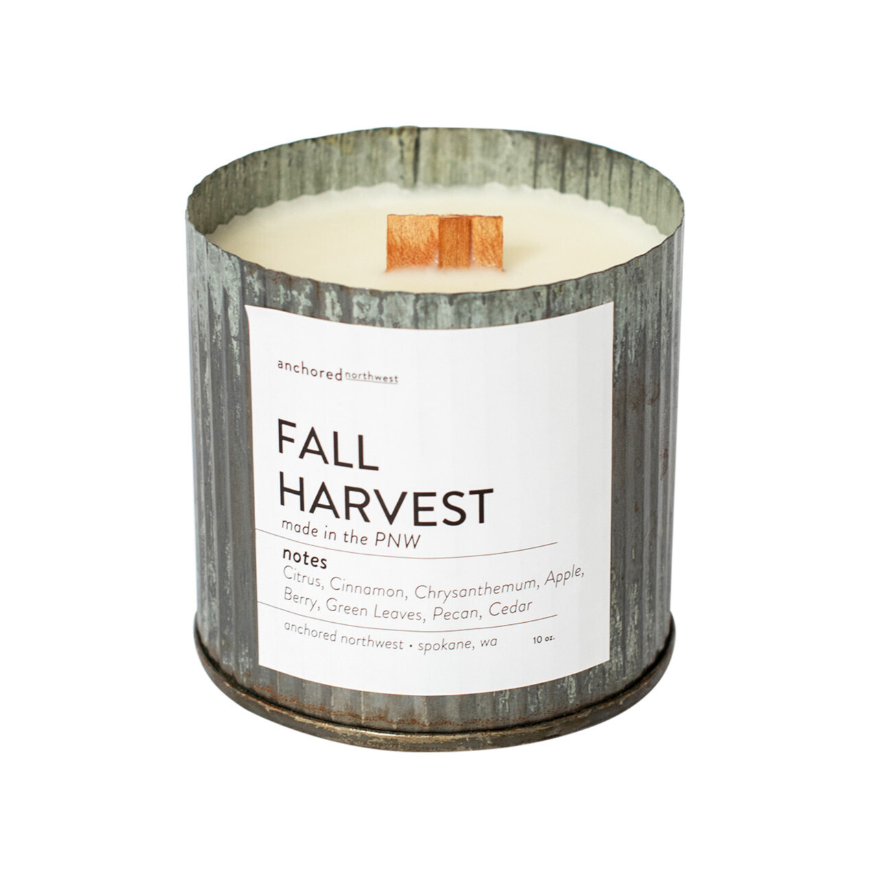 Fall Harvest Rustic Vintage Candle by Anchored Northwest