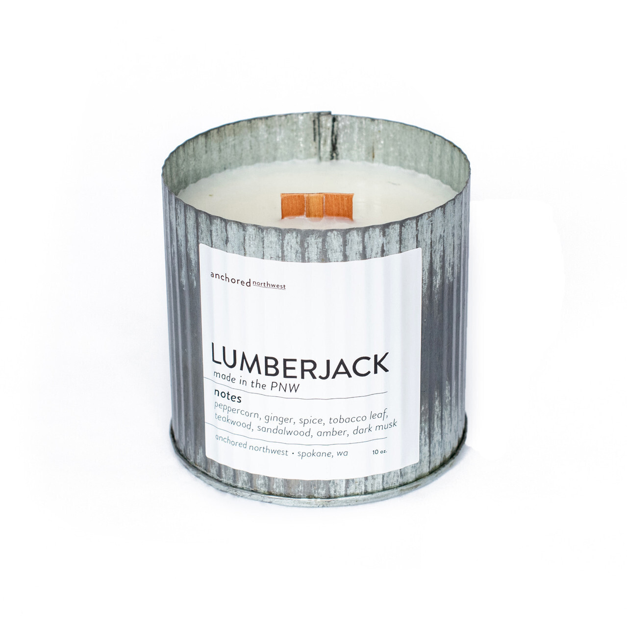 Lumberjack Rustic Vintage Candle by Anchored Northwest