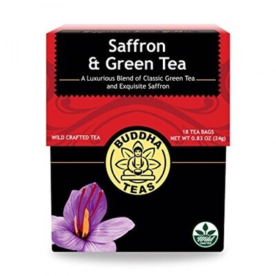 Buddha Teas Organic Saffron and Green Tea