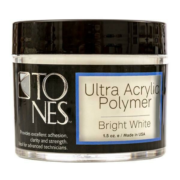 Tones Ultra Acrylic Powder: Sparkling Bright White