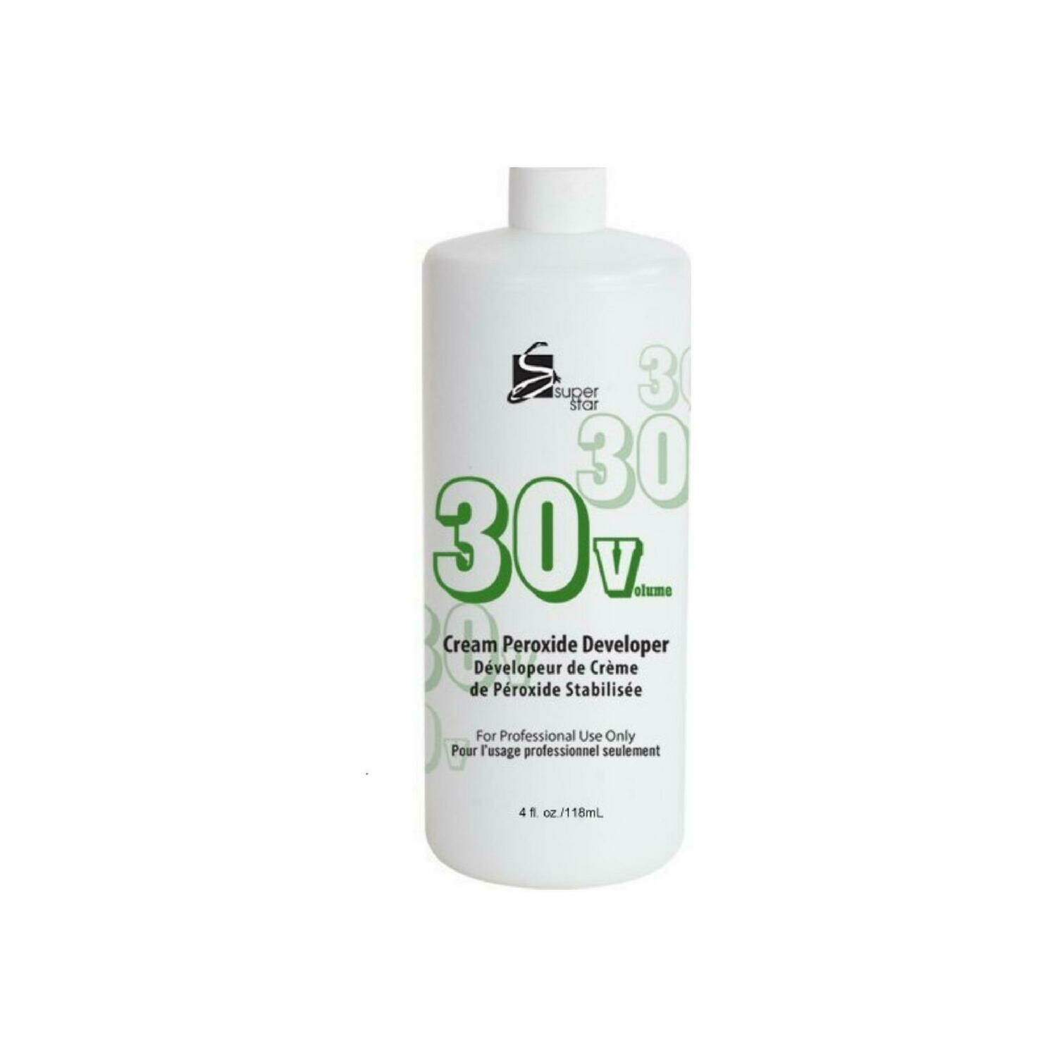 Superstar 30 Volume Cream Peroxide Developer 4 oz