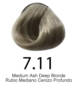 Salon In - Techni-Tone Permanent Hair Color Cream - All Collection, Colors: 7.11 Medium Ash Deep Blonde / Rubio Mediano Cenizo Profundo